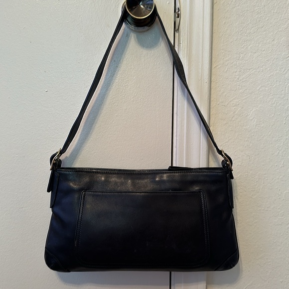 Vintage Coach Penelope Black Leather Shoulder Bag Purse AS IS - Picture 2 of 16